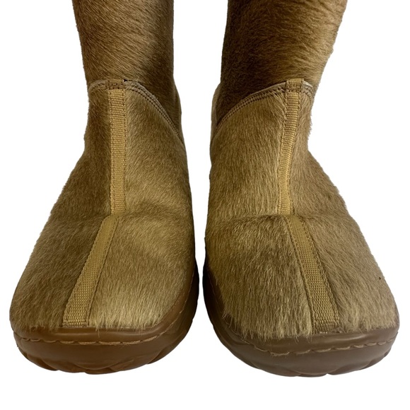 Oscar Sport Unisex Winna Tan Genuine Fur Boots Size 42 Mens 9 Womens 11.5 - Picture 4 of 14